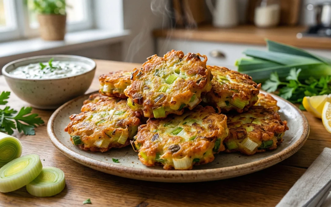 Beignets de poireaux croustillants : recette facile et rapide